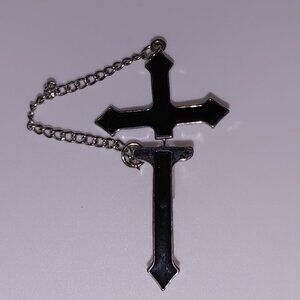 Gothic CROSS Sword Two Piece Earring